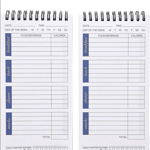 JUVALE: DAILY FOOD INTAKE TRACKER NOTEBOOK. 10 PACK. 9x4 INCHES. NWOT. - Picture 10 of 10